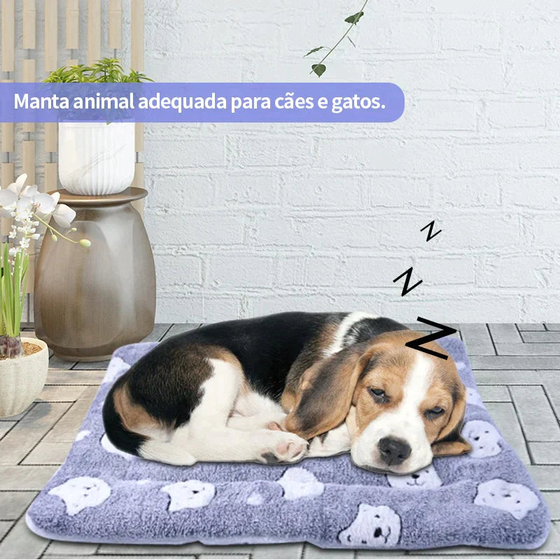 Cobertor peludo - serve como caminha para seu pet - seacheaqui